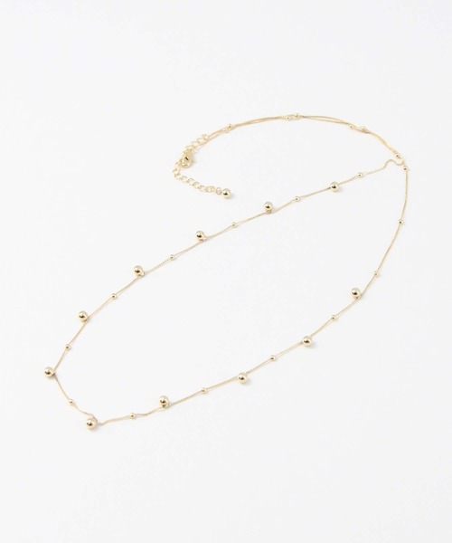 Gready Brilliant（グレディブリリアン）の「ボールパーツネックレス（ネックレス・レディース・ゴールド・FREE）」の3枚目の写真