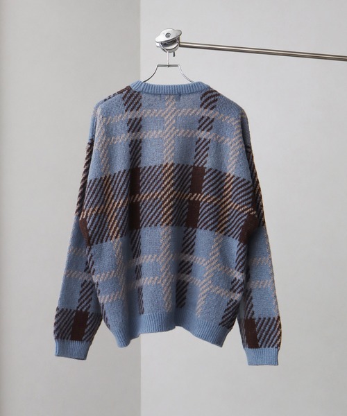 Art re A select（アトリエセレクト）の「総柄モヘアライクニットVネックカーディガン（カーディガン/ボレロ・メンズ・グレー系その他/ブラウン系その他/ベージュ系その他/ブルー系その他・M/L/XL）」の5枚目の写真