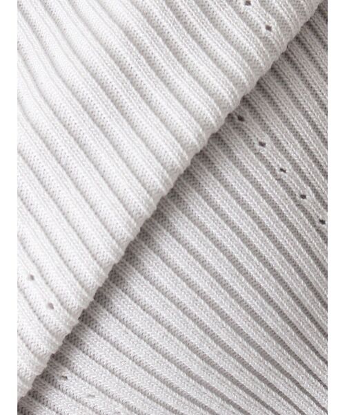 MERCURYDUO（マーキュリーデュオ）の「配色メローフリルニットカーデ（カーディガン/ボレロ・レディース・ライトグレー/ブラック/ブルー・FREE）」の19枚目の写真