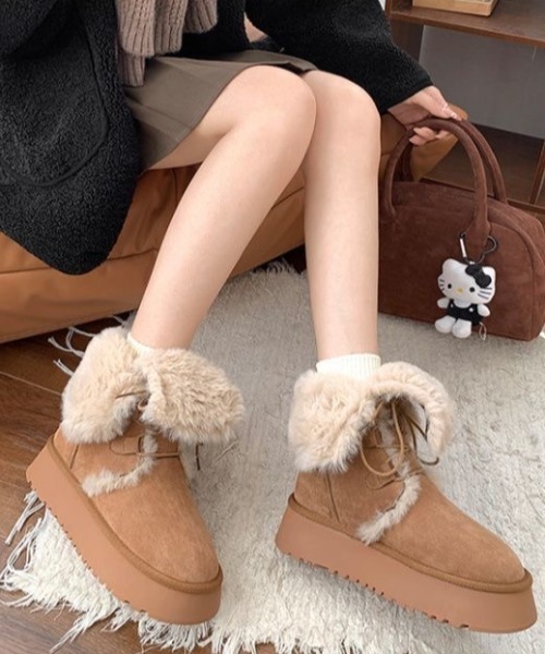 新品UGGファー付き2wayムートンブーツ 新品UGGファー付き2wayムートンブーツ UGG ブラックファー付き