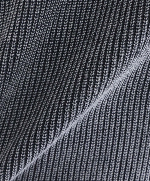 RAGEBLUE（レイジブルー）の「ピグメントダメージ/アゼ編みクルーネックニット（ニット/セーター・メンズ・ライトブルー/ネイビー/グレー/イエロー・MEDIUM/LARGE）」の7枚目の写真