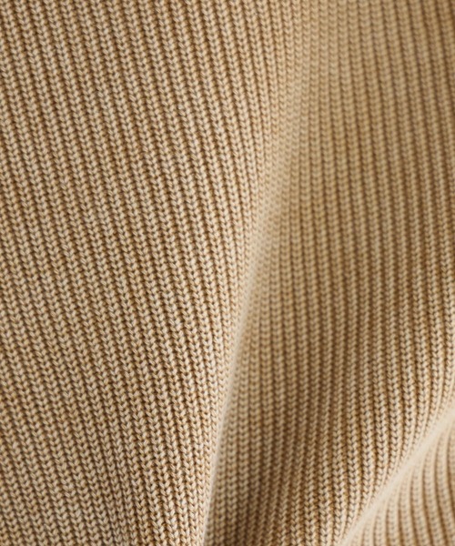 RAGEBLUE（レイジブルー）の「ピグメントダメージ/アゼ編みクルーネックニット（ニット/セーター・メンズ・ライトブルー/ネイビー/グレー/イエロー・MEDIUM/LARGE）」の6枚目の写真