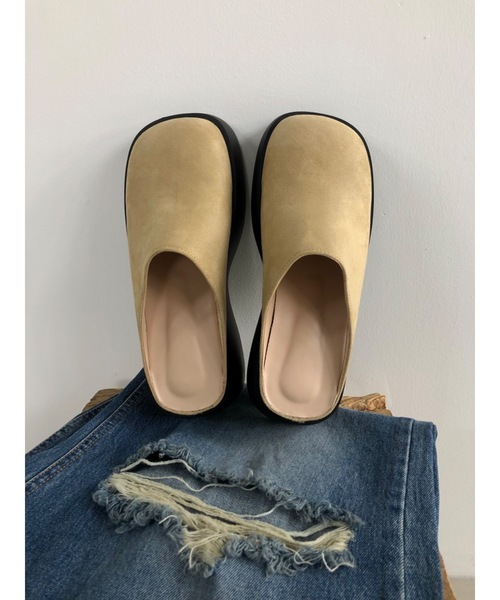 Didot.showroom（ディドット ショールーム）の「バルキーサボローファー（スリッポン・レディース・ブラック/アイボリー/ベージュ・24.5cm/24cm/23.5cm/23cm/22.5cm/25cm）」の17枚目の写真