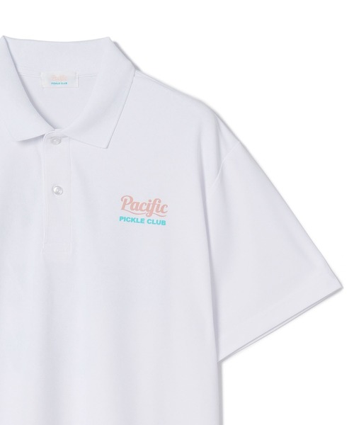 Pacific PICKLE CLUB（パシフィックピックルクラブ）の「PPC COLLEGE LOGO POLO（ポロシャツ・メンズ・ネイビー/ホワイト・XL/M/L/S）」の3枚目の写真