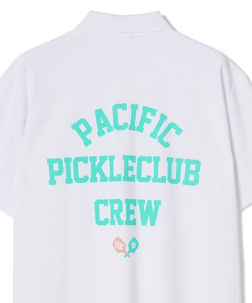Pacific PICKLE CLUB（パシフィックピックルクラブ）の「PPC COLLEGE LOGO POLO（ポロシャツ・メンズ・ネイビー/ホワイト・XL/M/L/S）」の4枚目の写真