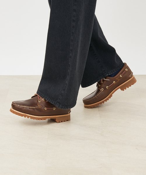 Timberland(ティンバーランド)の「【Timberland/ティンバーランド】Authentics 3 Eye Classic/3EYE CLASSIC LUG/スリーアイ クラシック(モカシン/デッキシューズ・メンズ・ブラウン/ボルドー・7/8/9)」の22枚目の写真