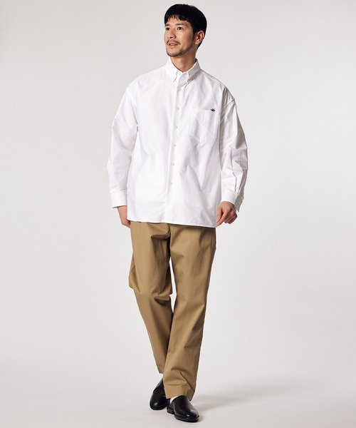 LANVIN en Bleu(ランバンオンブルー)の「【LANVIN en Bleu ESSENTIAL】PRECHEURS / ワイドフィット BDシャツ(シャツ/ブラウス・メンズ・ホワイト/サックスブルー・MEDIUM/LARGE/X-LARGE)」の16枚目の写真