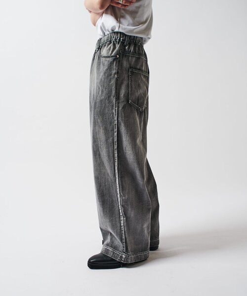 watapo ⭐️ルイス　FADEイージーバギーデニムパンツ　25SS セール】FADEイージーバギーデニムパンツ（デニムパンツ
