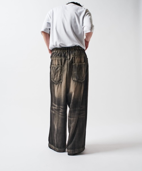 Lui's（ルイス）の「FADEイージーバギーデニムパンツ（デニムパンツ・メンズ・ライトグレー/ブラック・S/M）」の12枚目の写真