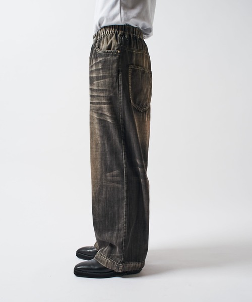Lui's（ルイス）の「FADEイージーバギーデニムパンツ（デニムパンツ・メンズ・ライトグレー/ブラック・S/M）」の22枚目の写真