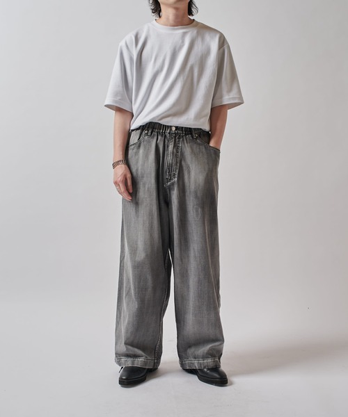 Lui's（ルイス）の「FADEイージーバギーデニムパンツ（デニム
