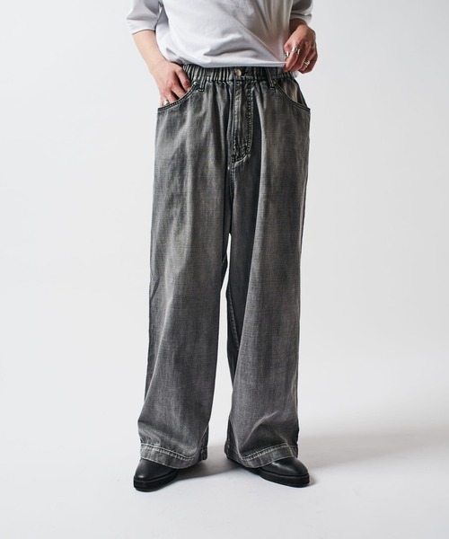 セール】FADEイージーバギーデニムパンツ（デニムパンツ