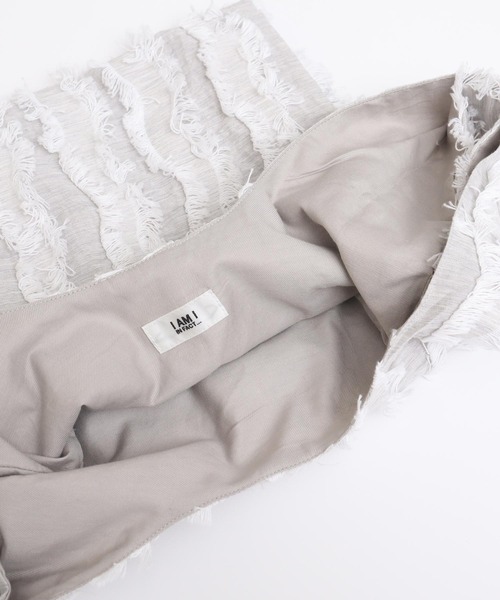 I am I in fact...（アイアムアイインファクト）の「●WAVE CUTJQ バッグ（ハンドバッグ・レディース・グレー/ネイビー・FREE）」の17枚目の写真