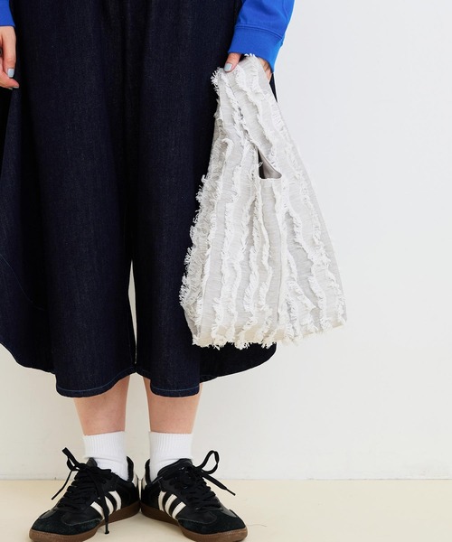 I am I in fact...（アイアムアイインファクト）の「●WAVE CUTJQ バッグ（ハンドバッグ・レディース・グレー/ネイビー・FREE）」の8枚目の写真