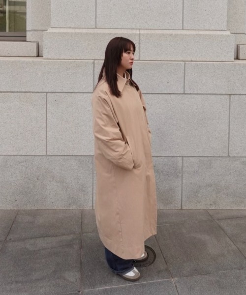 INTER FACTORY（インターファクトリー）の「Risako Sugaya - トレンチコート made in INTERFACTORY（トレンチコート・レディース・ベージュ/カーキ・FREE）」の8枚目の写真