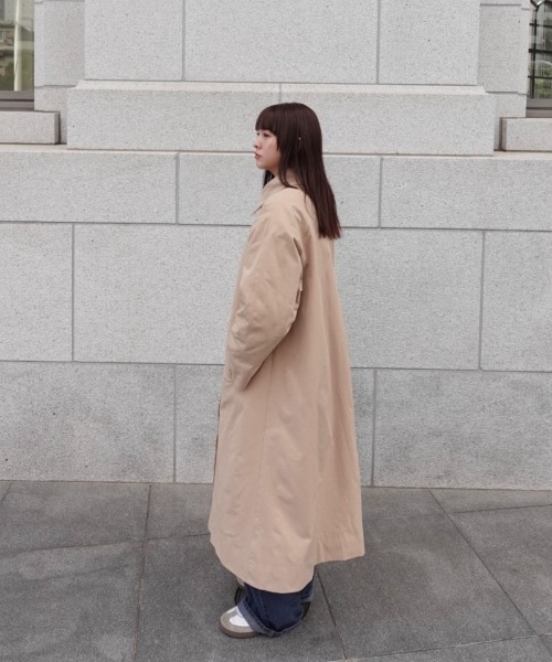 INTER FACTORY（インターファクトリー）の「Risako Sugaya - トレンチコート made in INTERFACTORY（トレンチコート・レディース・ベージュ/カーキ・FREE）」の9枚目の写真