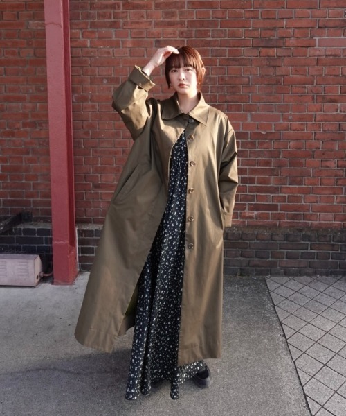 INTER FACTORY（インターファクトリー）の「Risako Sugaya - トレンチコート made in INTERFACTORY（トレンチコート・レディース・ベージュ/カーキ・FREE）」の16枚目の写真