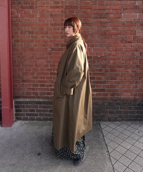 INTER FACTORY（インターファクトリー）の「Risako Sugaya - トレンチコート made in INTERFACTORY（トレンチコート・レディース・ベージュ/カーキ・FREE）」の18枚目の写真