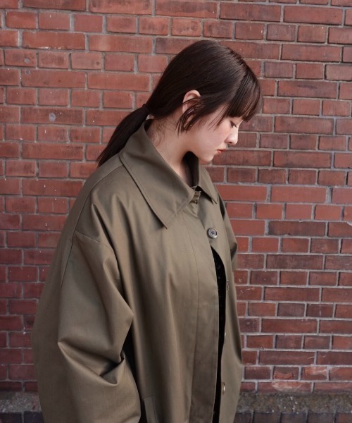 INTER FACTORY（インターファクトリー）の「Risako Sugaya - トレンチコート made in INTERFACTORY（トレンチコート・レディース・ベージュ/カーキ・FREE）」の22枚目の写真