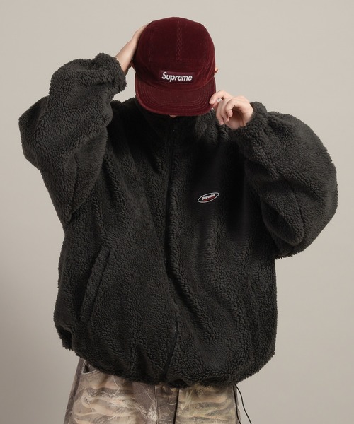 Perushu(ペルーシュ)の「リバーシブルボアブルゾン(ブルゾン・メンズ・ベージュ/レンガ/ブラック・LARGE/MEDIUM)」の7枚目の写真