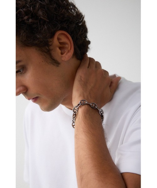 AZUL by moussy（アズールバイマウジー）の「ANCHOR CHAIN BRACELET（ブレスレット・メンズ・ゴールド/アンティークシルバー/ブラック/シルバー・FREE）」の17枚目の写真