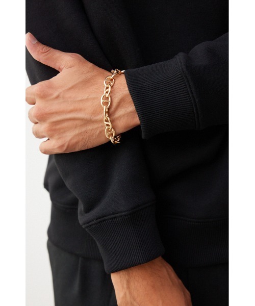 AZUL by moussy（アズールバイマウジー）の「ANCHOR CHAIN BRACELET（ブレスレット・メンズ・ゴールド/アンティークシルバー/ブラック/シルバー・FREE）」の21枚目の写真