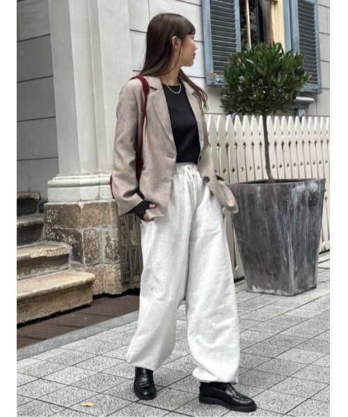 ulu（ウル）の「Easy sweat pants（スウェットパンツ・レディース・グレー・FREE）」の8枚目の写真