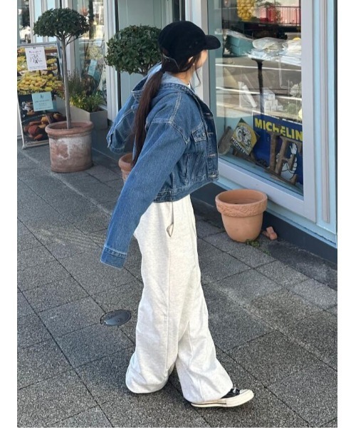 ulu（ウル）の「Easy sweat pants（スウェットパンツ・レディース・グレー・FREE）」の6枚目の写真