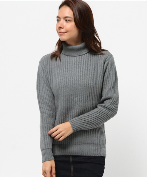 IENA（イエナ）の「CASHMERE リブタートルニットプルオーバー◆（ニット/セーター・レディース・ホワイト/ブラウン/バーガンディー/チャコールグレー・FREE）」の14枚目の写真