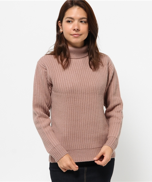 IENA（イエナ）の「CASHMERE リブタートルニットプルオーバー◆（ニット/セーター・レディース・ホワイト/ブラウン/バーガンディー/チャコールグレー・FREE）」の16枚目の写真