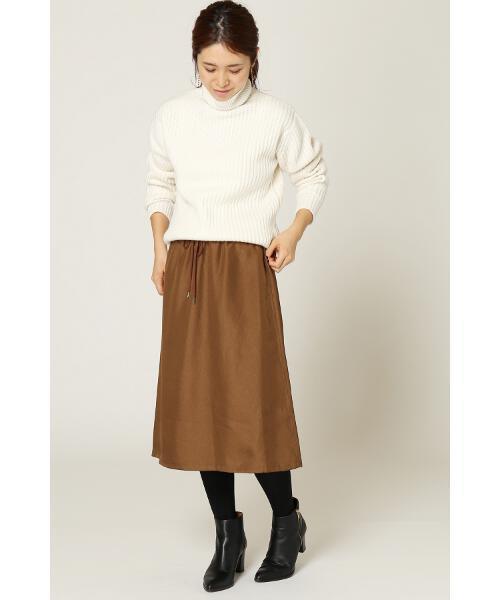 IENA（イエナ）の「CASHMERE リブタートルニットプルオーバー◆（ニット/セーター・レディース・ホワイト/ブラウン/バーガンディー/チャコールグレー・FREE）」の6枚目の写真