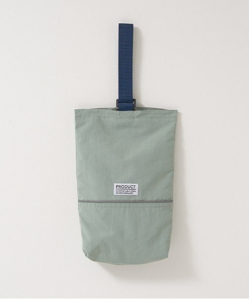 b・ROOM（ビールーム）の「【撥水加工】シューズバッグ（バックパック/リュック・キッズ・レッド/シルバーグレー/ライトカーキ/ベージュ/パープル/ラベンダー/ライトピンク/ブルー系その他2/ブラック/レモンイエロー・F）」の4枚目の写真