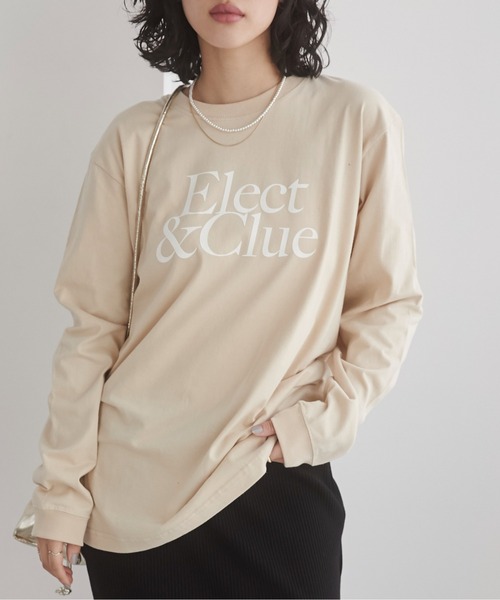 ANGIE(アンジー)の「フロッキーロゴ プリント ロンT(Tシャツ/カットソー・レディース・ライトベージュ/ライトピンク/スミクロ/ホワイト・MEDIUM/LARGE)」の4枚目の写真