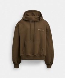 【美品 希少】コーチ エンブロイダード オーバーサイズド フーディー ブラック COACH（コーチ）の「【COACH MATIN KIM】エンブロイダード オーバー