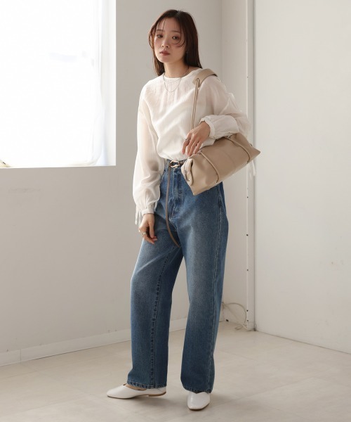 Bab（バブ）の「メタリックオーバルボストンバッグ / ペットボトル収納可能（ボストンバッグ・レディース・オフホワイト/ベージュ/ピンク/ブラック・ONESIZE）」の9枚目の写真