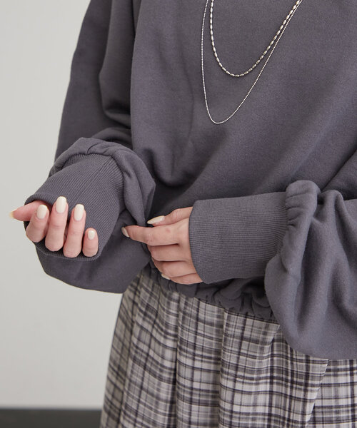 セール】[mline]オフショルドロストスウェット（Tシャツ
