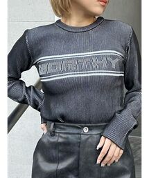 MURUA | バイカラーロゴニット(ニット/セーター)