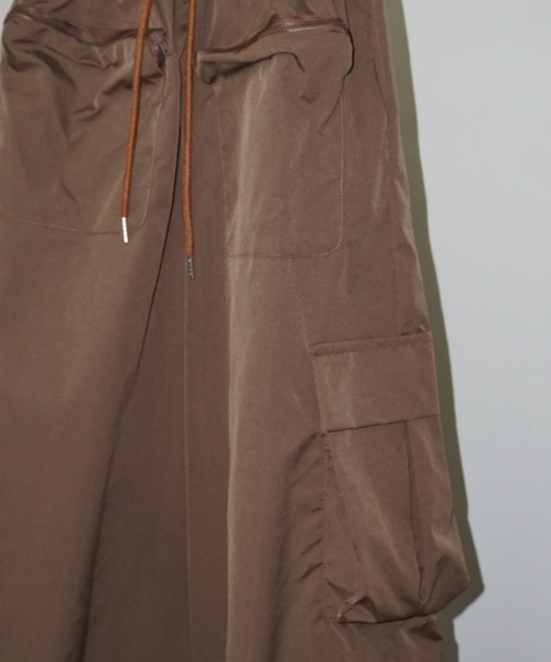 chuclla（チュクラ）の「立体ポケット ワイドカーゴ chw25s037（カーゴパンツ・レディース・ブラウン・L/S/M）」の19枚目の写真