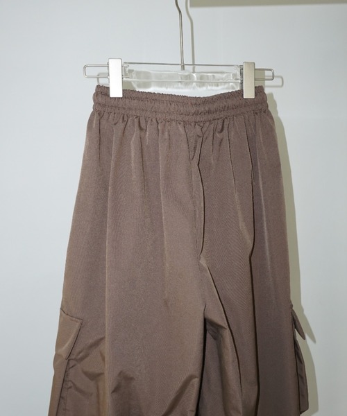 chuclla（チュクラ）の「立体ポケット ワイドカーゴ chw25s037（カーゴパンツ・レディース・ブラウン・L/S/M）」の22枚目の写真