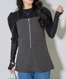 【ZOZO限定】フロントジップキャミチュニック