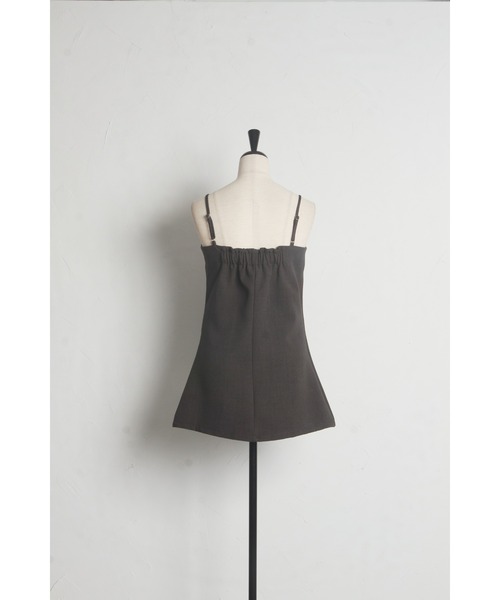 &. NOSTALGIA（アンドドットノスタルジア）の「【ZOZO限定】フロントジップキャミチュニック（チュニック・レディース・グレー/ブラック・M）」の11枚目の写真