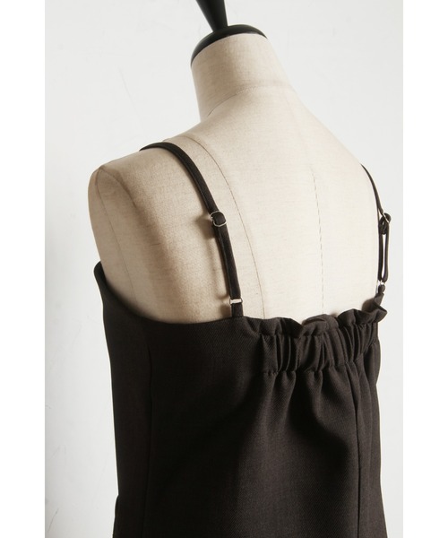 &. NOSTALGIA（アンドドットノスタルジア）の「【ZOZO限定】フロントジップキャミチュニック（チュニック・レディース・グレー/ブラック・M）」の10枚目の写真