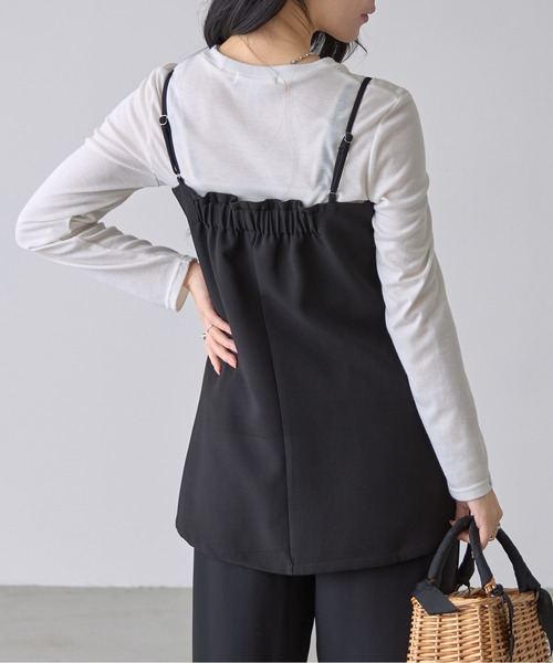 【新品】最終価格　フロントジップキャミ　ジーナシス　コラボ　人気スタッフ JEANASIS（ジーナシス）の「【完全受注生産】front zip cami