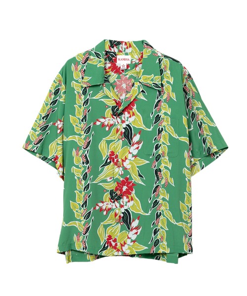 KAMIYA(カミヤ)の「Aloha S/S Shirt(シャツ/ブラウス・メンズ・レッド/グリーン/ブラック・M)」の3枚目の写真