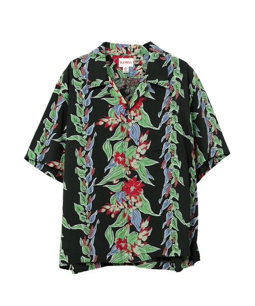 KAMIYA(カミヤ)の「Aloha S/S Shirt(シャツ/ブラウス・メンズ・レッド/グリーン/ブラック・M)」の1枚目の写真