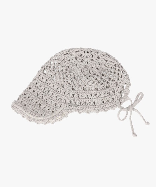 OVERRIDE（オーバーライド）の「OVERRIDE  CROCHET CAP SG / オーバーライド（キャップ・レディース・ブラック/グレー/ライトグリーン・57~59cm）」の3枚目の写真