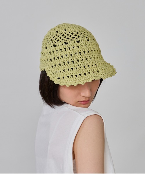 OVERRIDE（オーバーライド）の「OVERRIDE  CROCHET CAP SG / オーバーライド（キャップ・レディース・ブラック/グレー/ライトグリーン・57~59cm）」の13枚目の写真