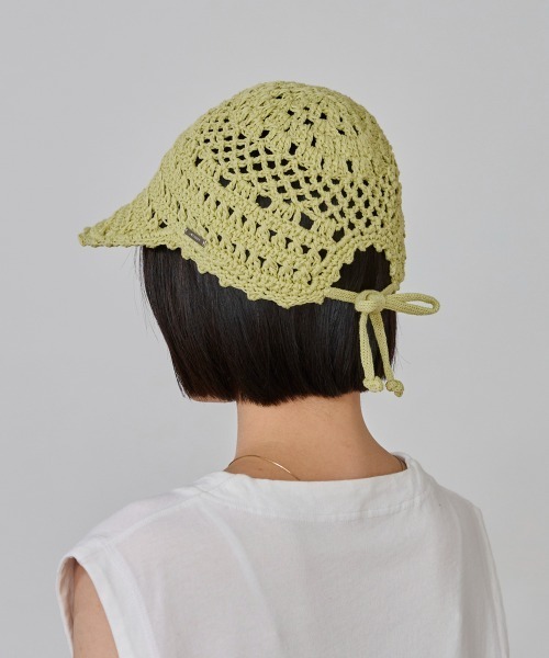 OVERRIDE（オーバーライド）の「OVERRIDE  CROCHET CAP SG / オーバーライド（キャップ・レディース・ブラック/グレー/ライトグリーン・57~59cm）」の14枚目の写真