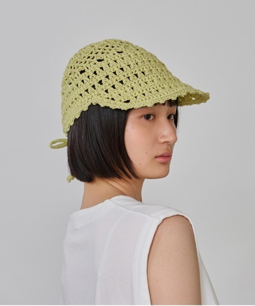 OVERRIDE（オーバーライド）の「OVERRIDE  CROCHET CAP SG / オーバーライド（キャップ・レディース・ブラック/グレー/ライトグリーン・57~59cm）」の21枚目の写真