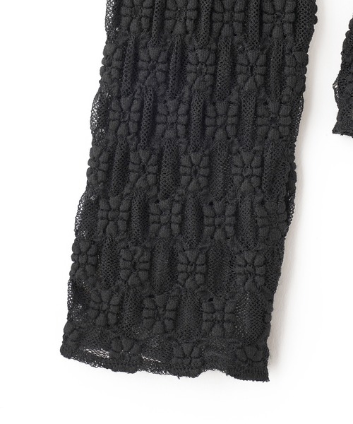 ROSE BUD(ローズバッド)の「レースシアートップス(Tシャツ/カットソー・レディース・ホワイト/ブラック・ONE SIZE)」の4枚目の写真